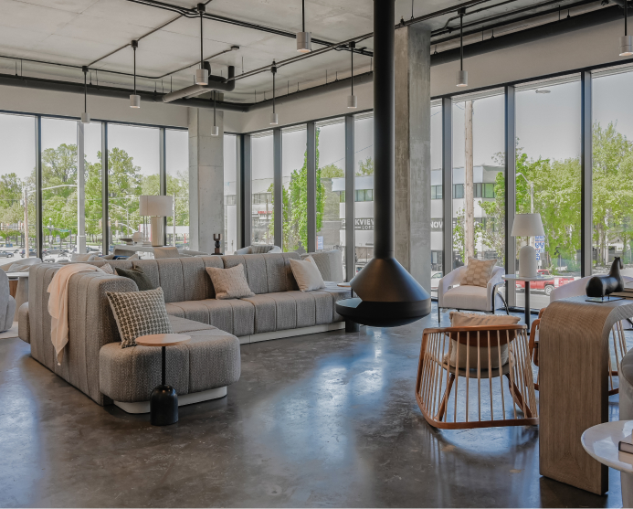 Community lounge at Brix Residences.