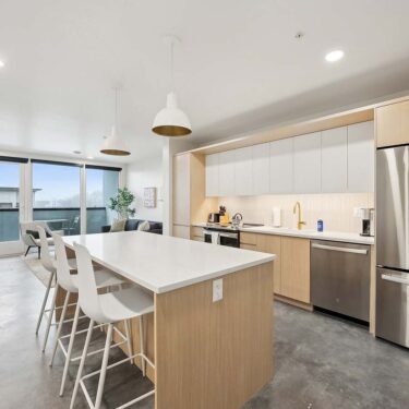 Rendering of the A5 - One Bedroom floor plan with 1 bedroom[s] and 1 bathroom[s] at Brix