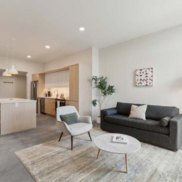 Rendering of the B2 - Two Bedroom floor plan with 2 bedroom[s] and 2 bathroom[s] at Brix