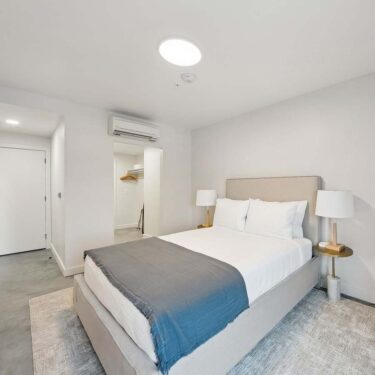 Rendering of the A4 - One Bedroom floor plan with 1 bedroom[s] and 1 bathroom[s] at Brix