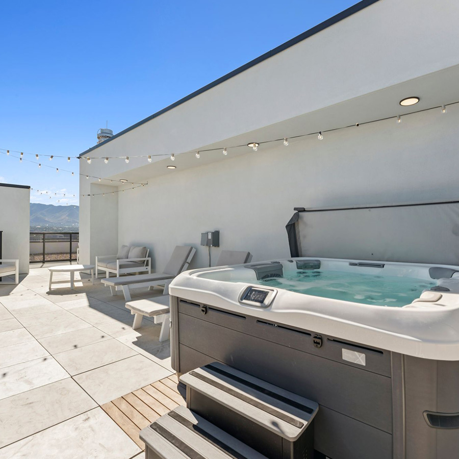 Rendering of the L1- Two Bedroom Penthouse floor plan with 2 bedroom[s] and 2 bathroom[s] at Brix