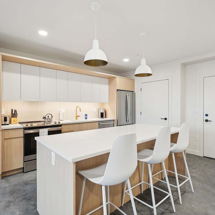 Rendering of the A3 - One Bedroom floor plan with 1 bedroom[s] and 1 bathroom[s] at Brix