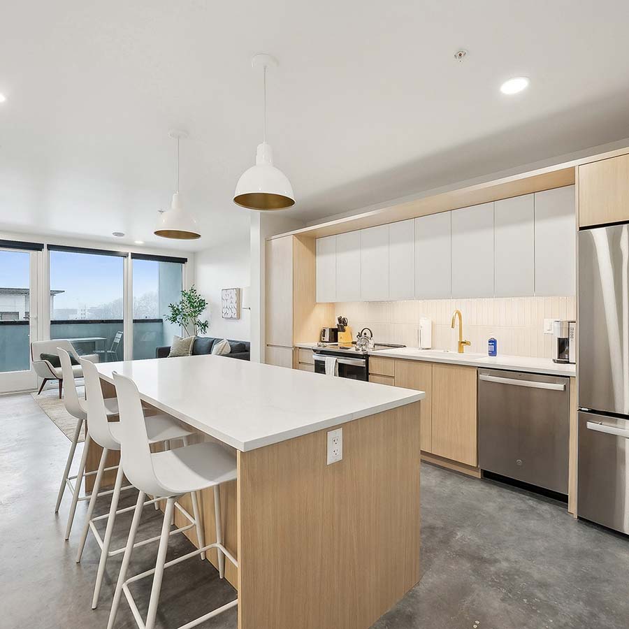 Rendering of the A5 - One Bedroom floor plan with 1 bedroom[s] and 1 bathroom[s] at Brix